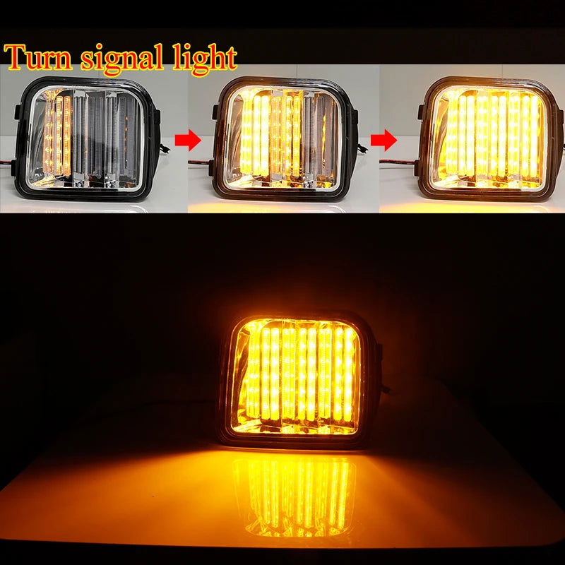 Sequential LED Turn Signal & DRL Lights – Amber/White for 2006-2010 Hummer H3/H3T - Making Camp - Outdoor Equipment