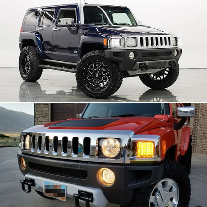 Sequential LED Turn Signal & DRL Lights – Amber/White for 2006-2010 Hummer H3/H3T - Making Camp - Outdoor Equipment