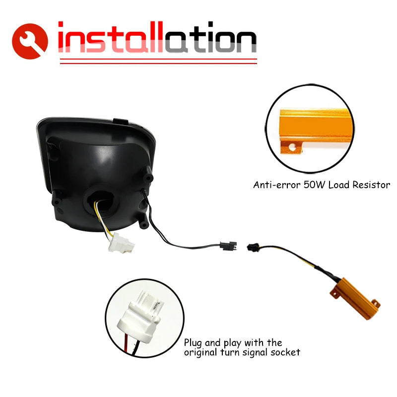 Sequential LED Turn Signal & DRL Lights – Amber/White for 2006-2010 Hummer H3/H3T - Making Camp - Outdoor Equipment