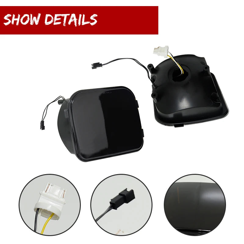 Sequential LED Turn Signal & DRL Lights – Amber/White for 2006-2010 Hummer H3/H3T - Making Camp - Outdoor Equipment