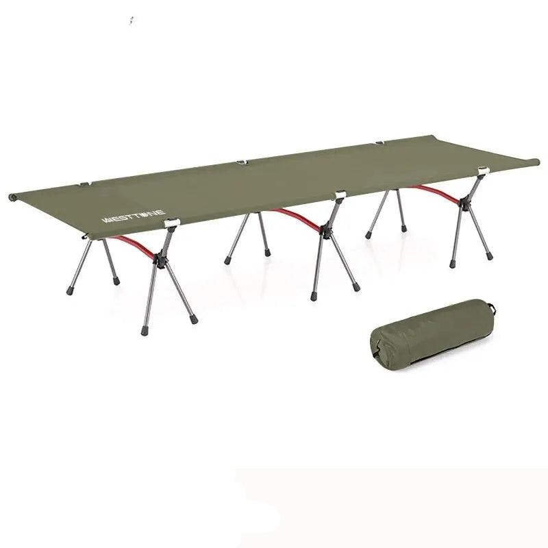 Ultralight Folding Camping Cot – Portable Aluminum Bed for Outdoor Hiking, Backpacking, and Travel - Making Camp - Outdoor Equipment