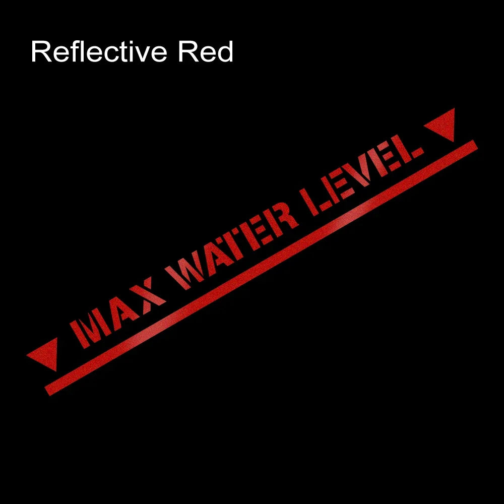 Waterproof Max Water Level Vinyl Sticker – Offroad 4x4 Car Accessory - Making Camp - Outdoor Equipment