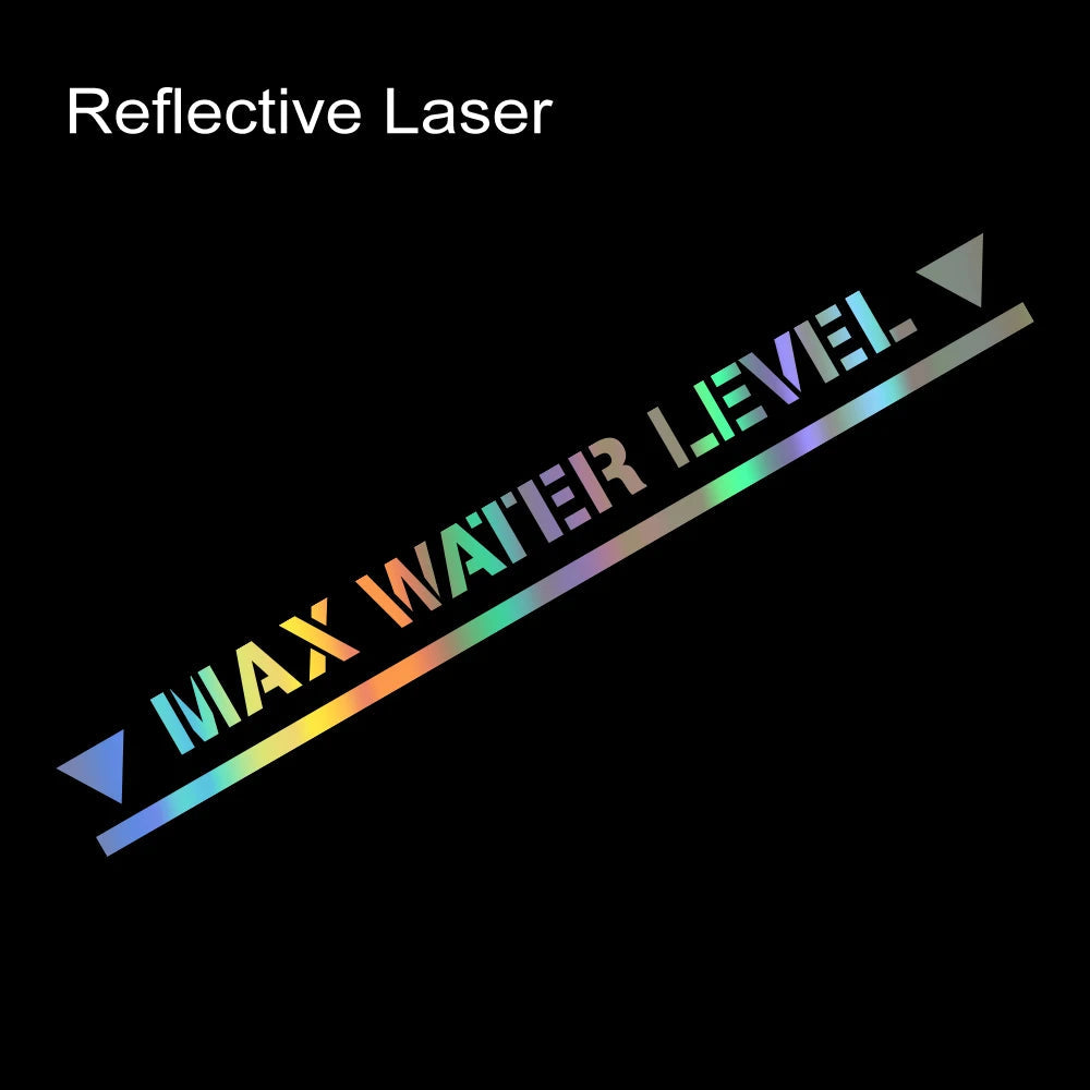 Waterproof Max Water Level Vinyl Sticker – Offroad 4x4 Car Accessory - Making Camp - Outdoor Equipment