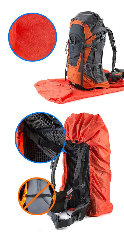 Waterproof Rain Cover for 20-75L Backpacks – Dust Cover for Camping, Hiking, Cycling, and Travel Bags - Making Camp - Outdoor Equipment